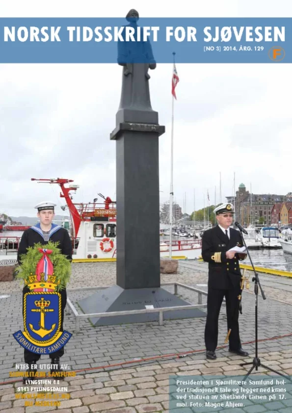 Forside for Norsk Tidsskrift for Sjøvesen 2014/03