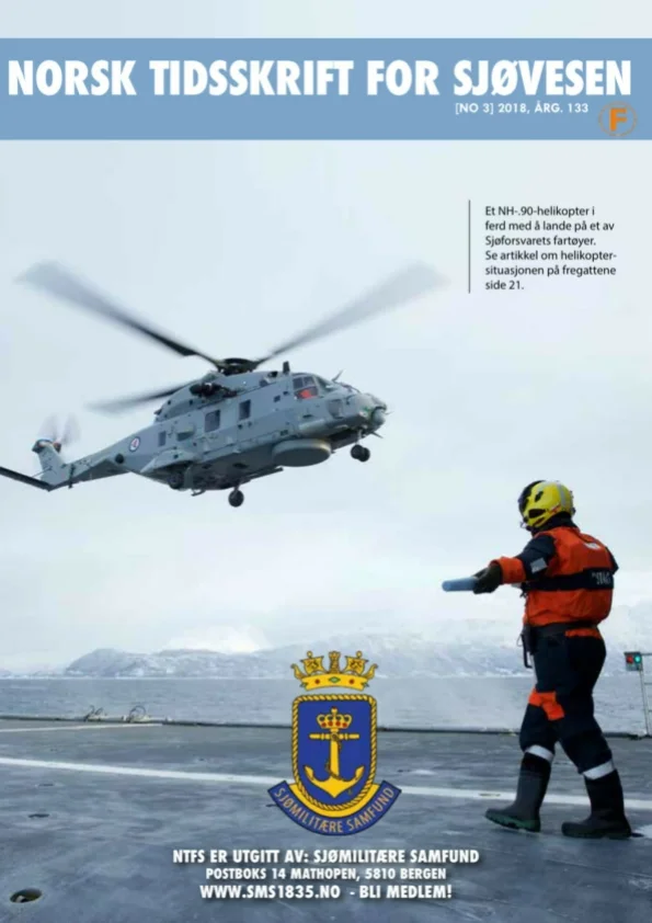 Forside for Norsk Tidsskrift for Sjøvesen 2018/03
