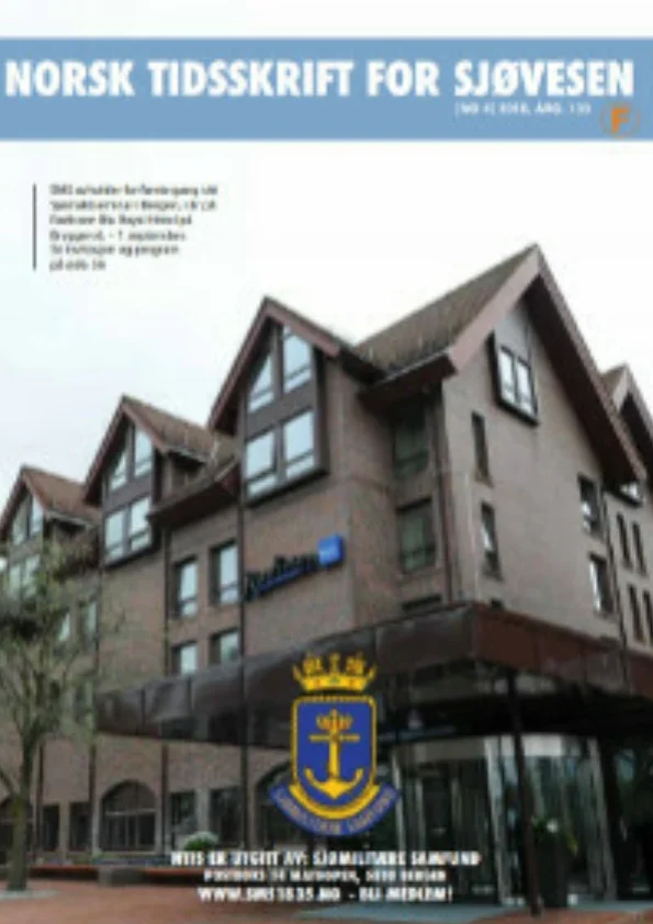 Forside for Norsk Tidsskrift for Sjøvesen 2018/04
