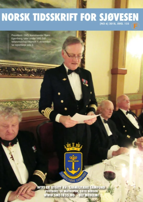 Forside for Norsk Tidsskrift for Sjøvesen 2018/06