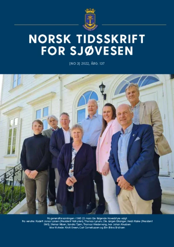 Forside for Norsk Tidsskrift for Sjøvesen 2022/03