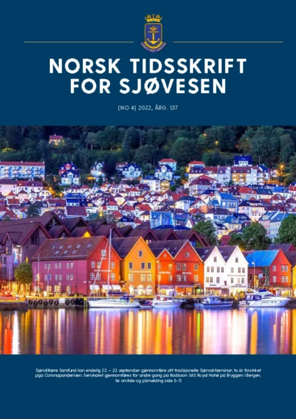 Forside for Norsk Tidsskrift for Sjøvesen 2022/04