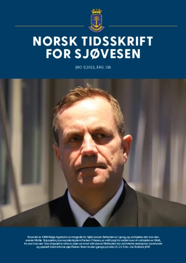 Forside for Norsk Tidsskrift for Sjøvesen 2023/01