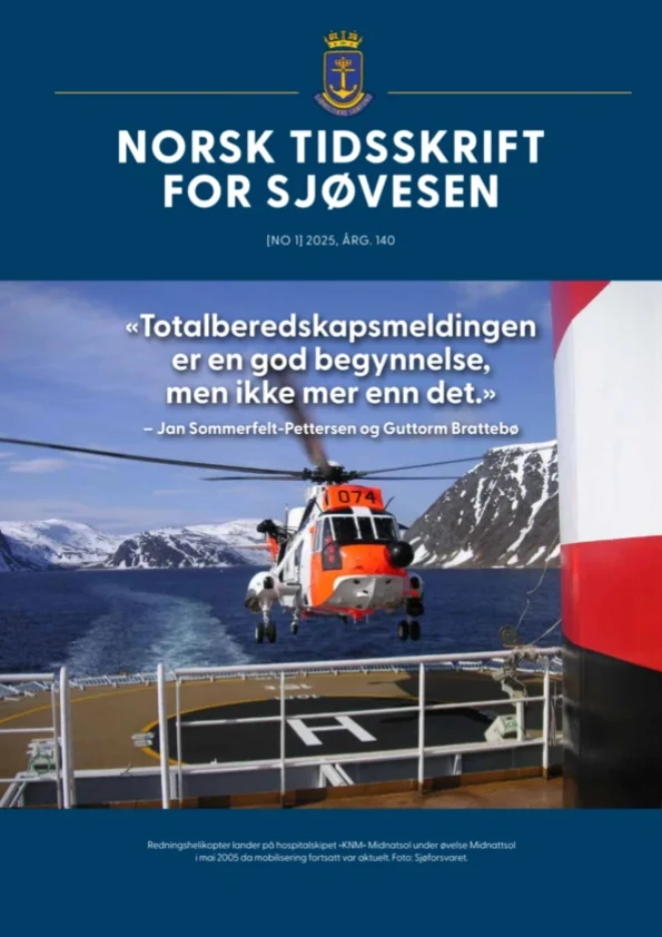 Forside for Norsk Tidsskrift for Sjøvesen 2025/01